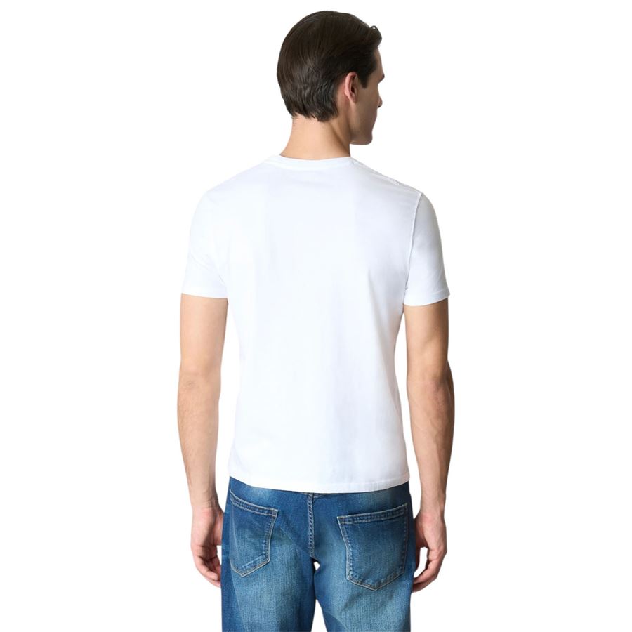 T-shirt a maniche corte da uomo in cotone stretch con logo U.S. Polo Assn | US41154007100